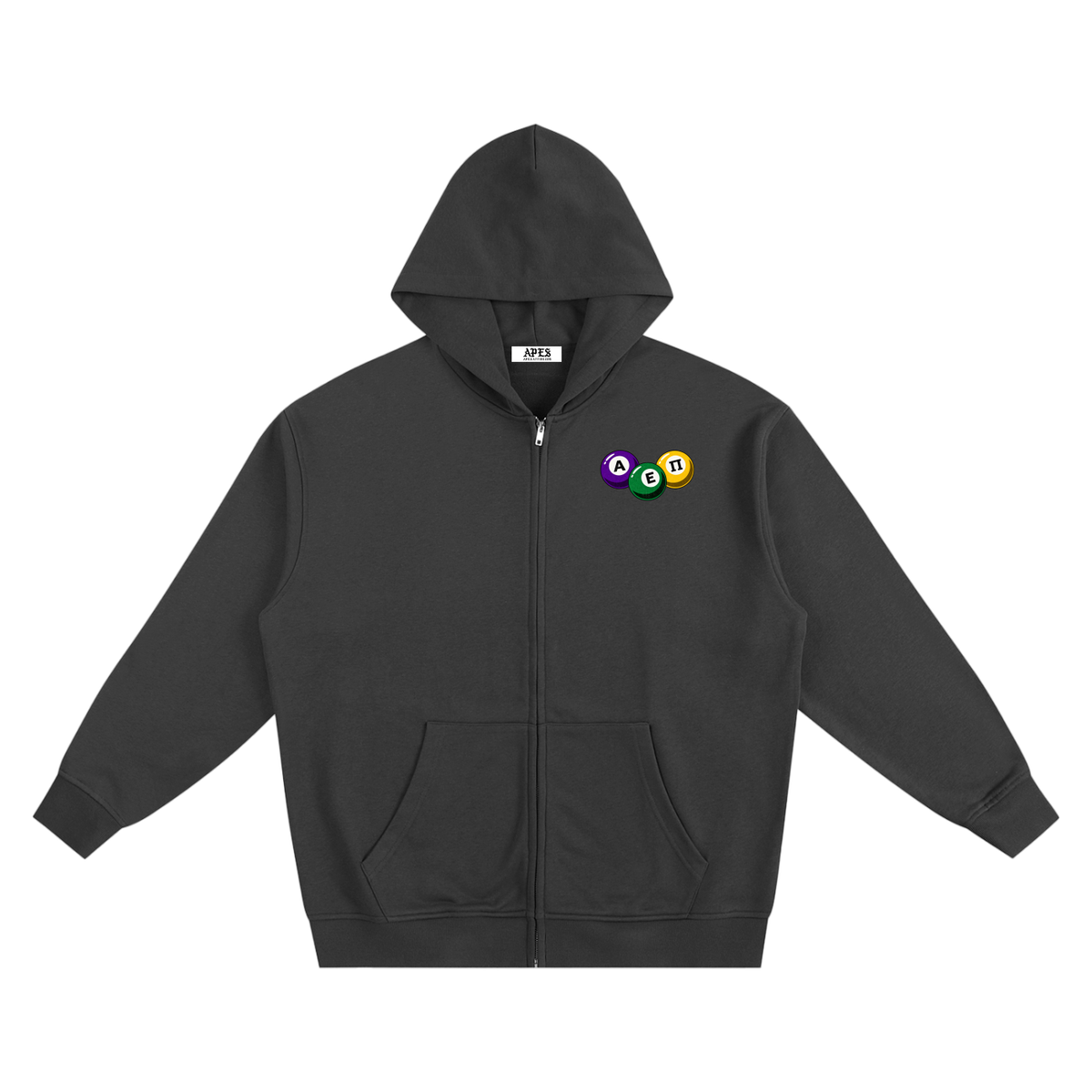 POOL BALL ZIP-UP HOODIE