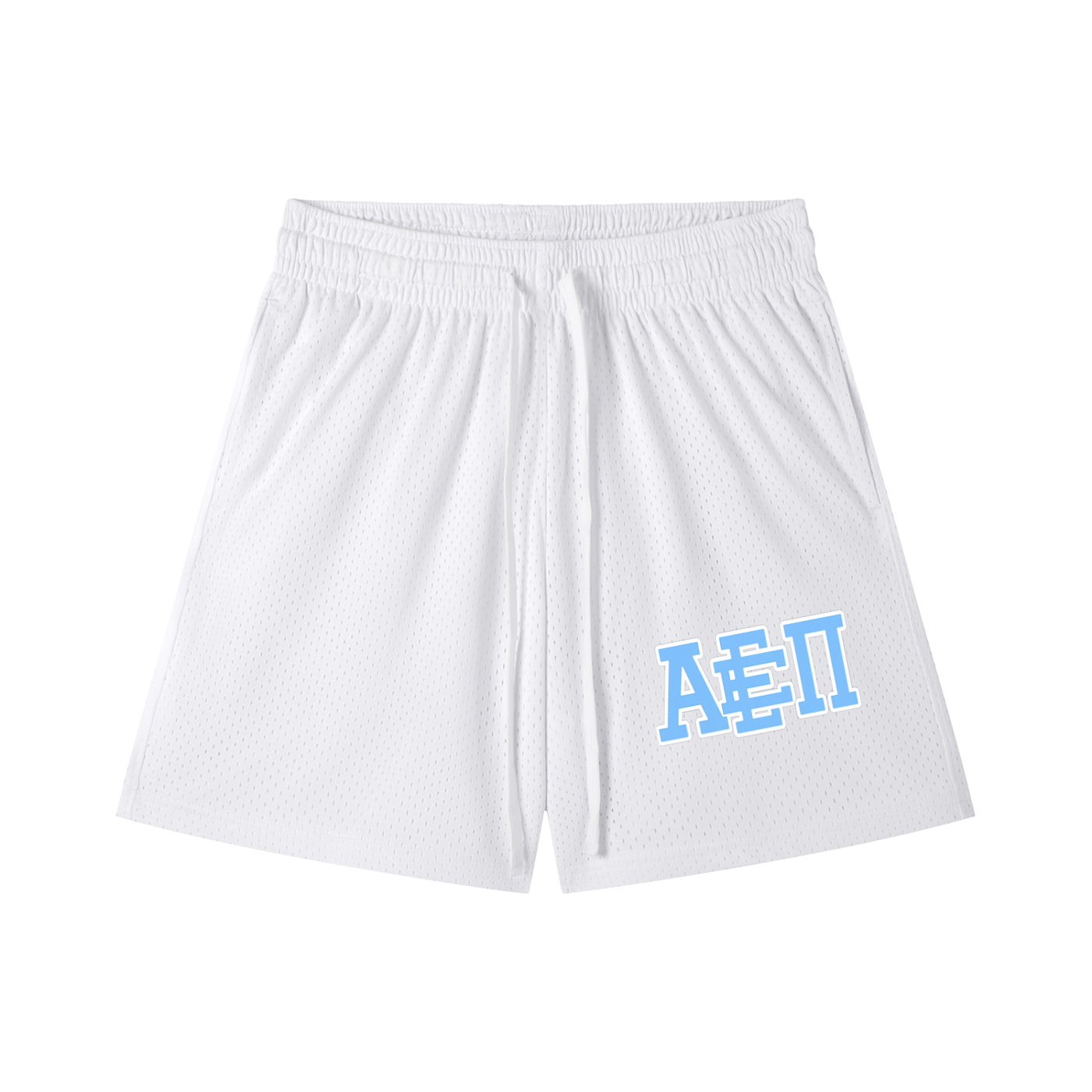 SKY BLUE LOGO MESH SHORTS
