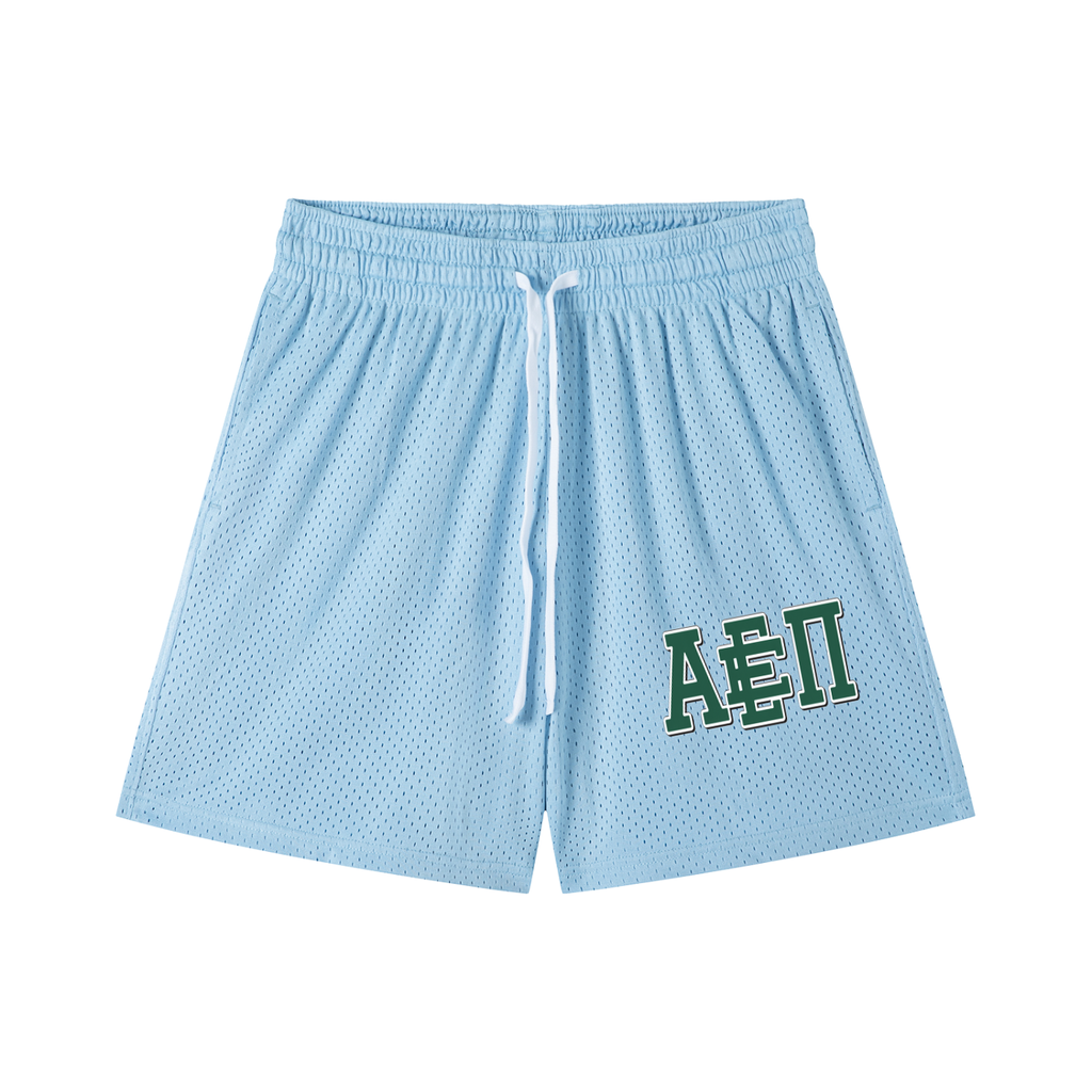 GREEN WAVE MESH SHORTS