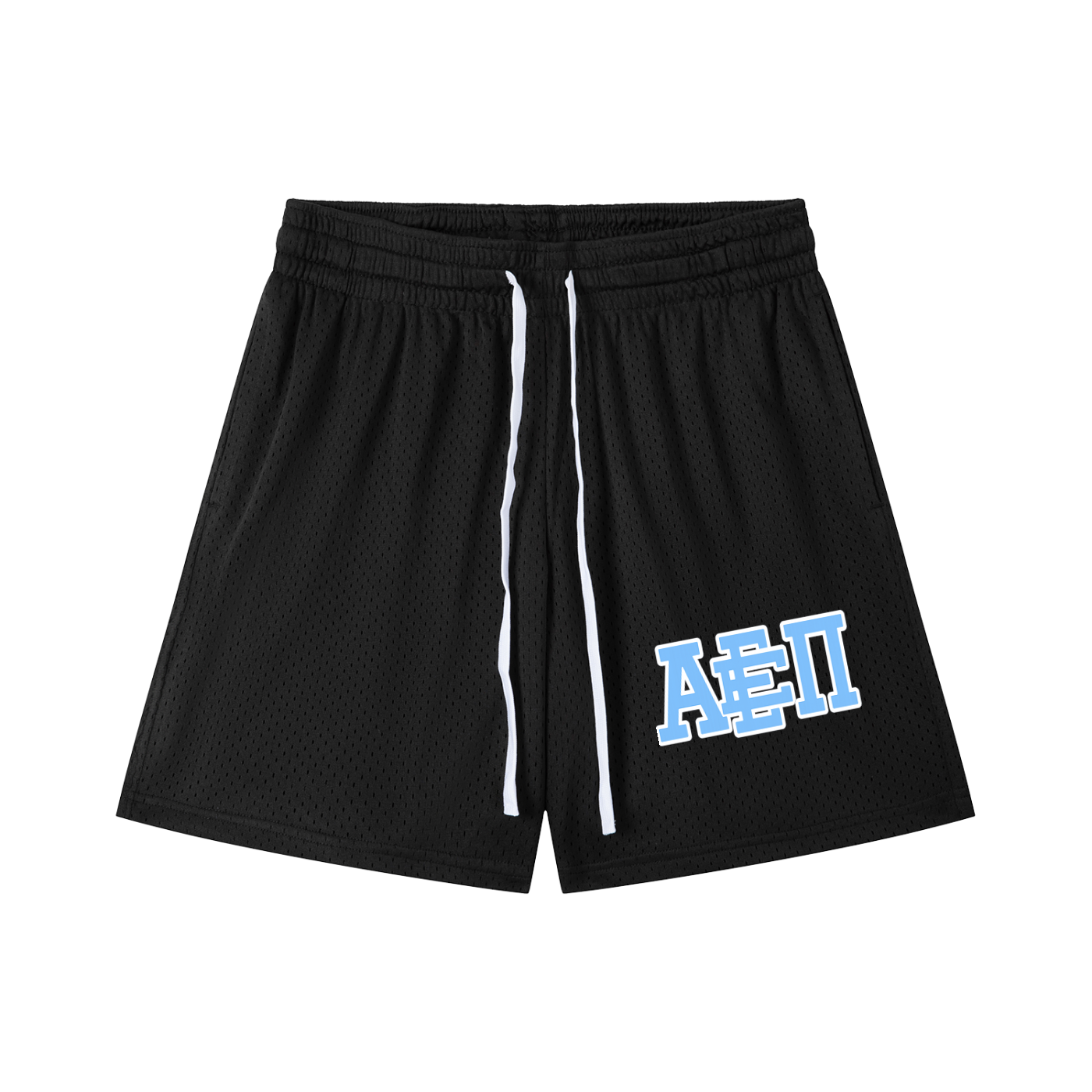 SKY BLUE LOGO MESH SHORTS