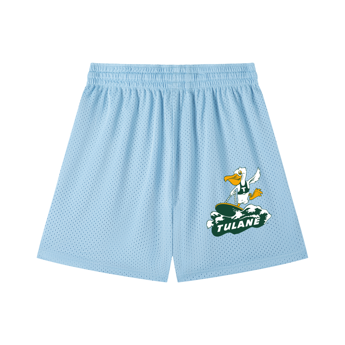 GREEN WAVE MESH SHORTS