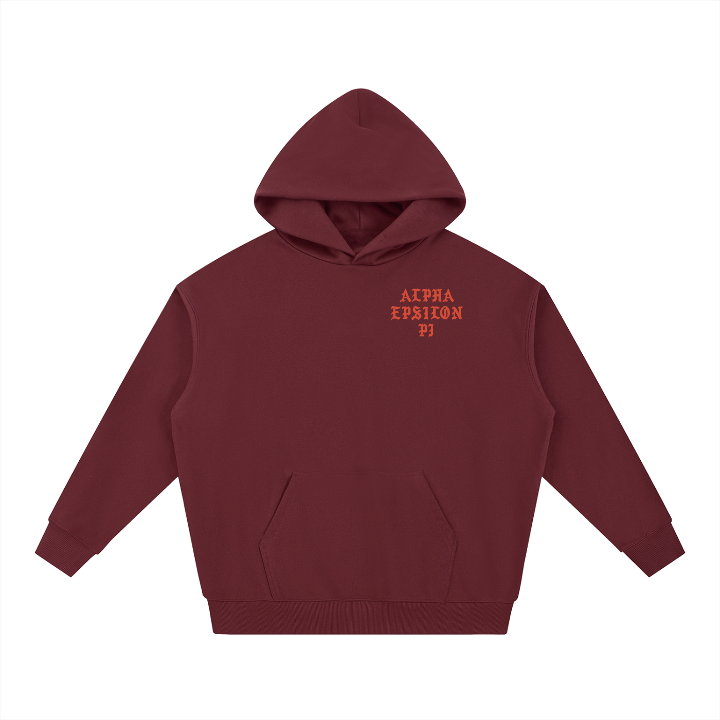 WINE RED APES HOODIE
