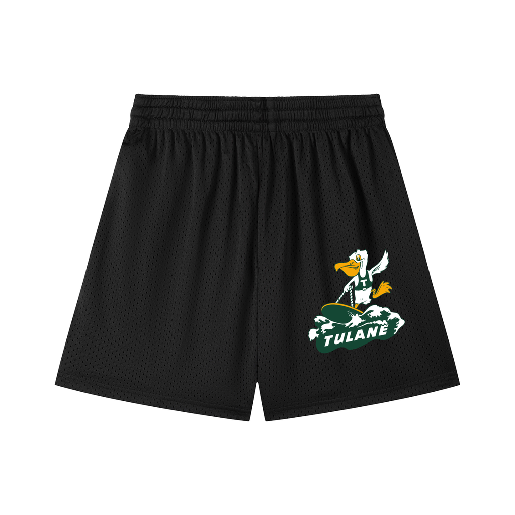 GREEN WAVE MESH SHORTS