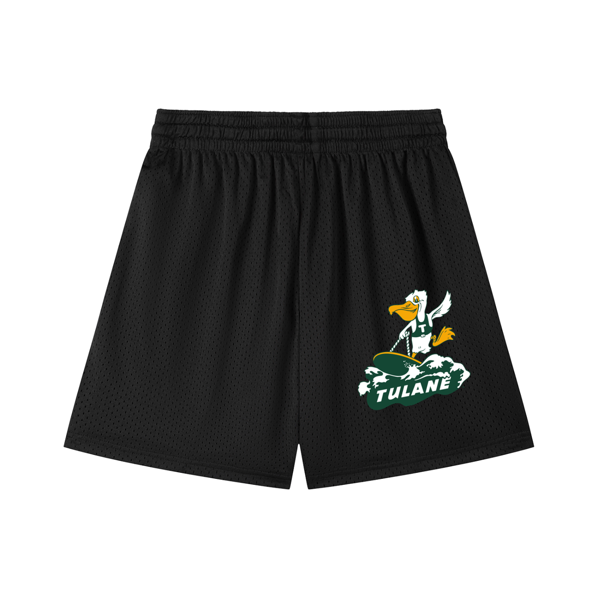 GREEN WAVE MESH SHORTS