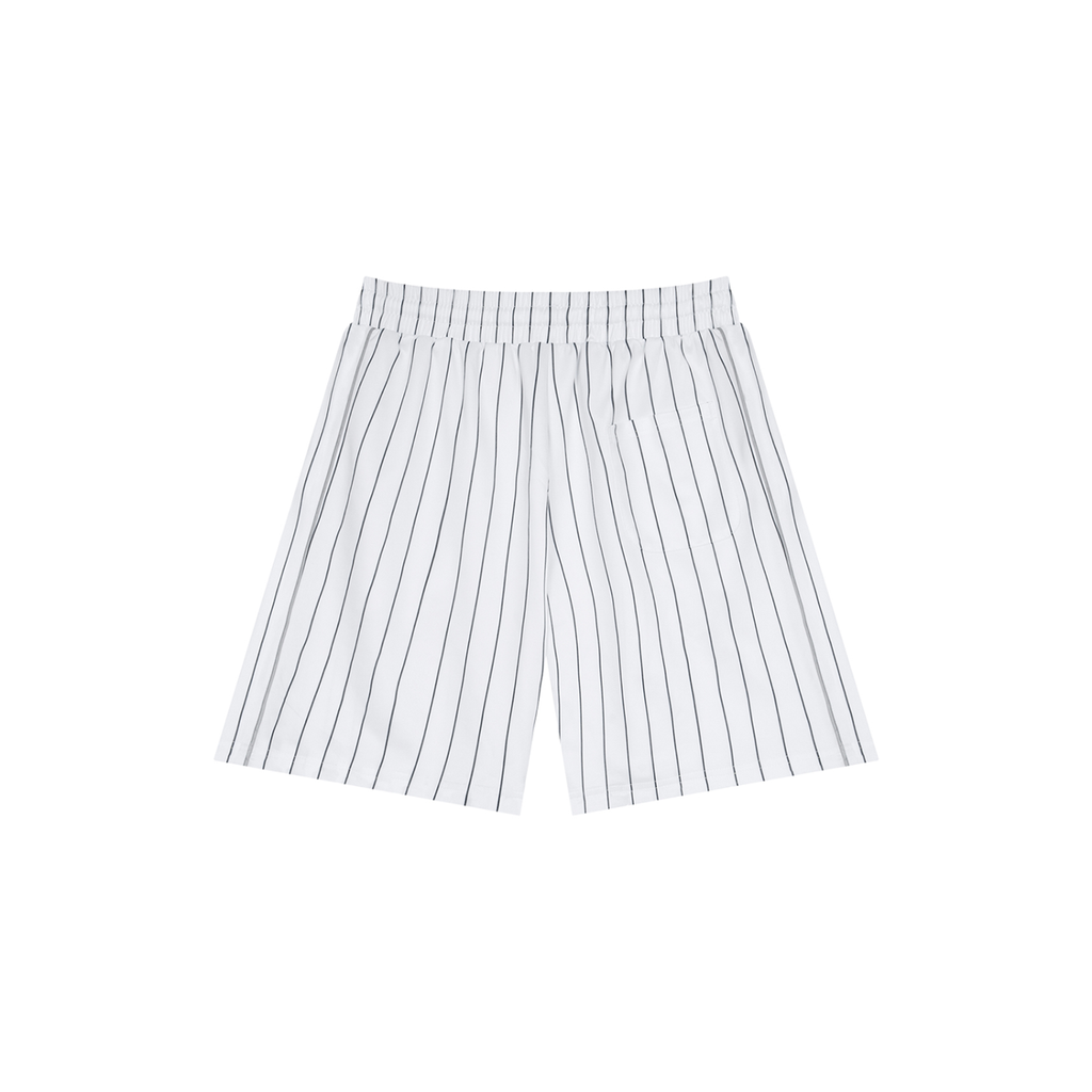PINSTRIPE ATHLETIC SHORTS