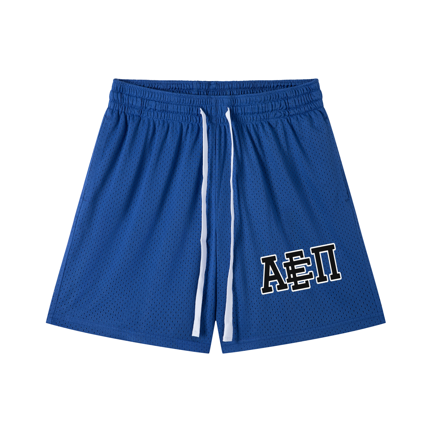 BLACK LOGO MESH SHORTS