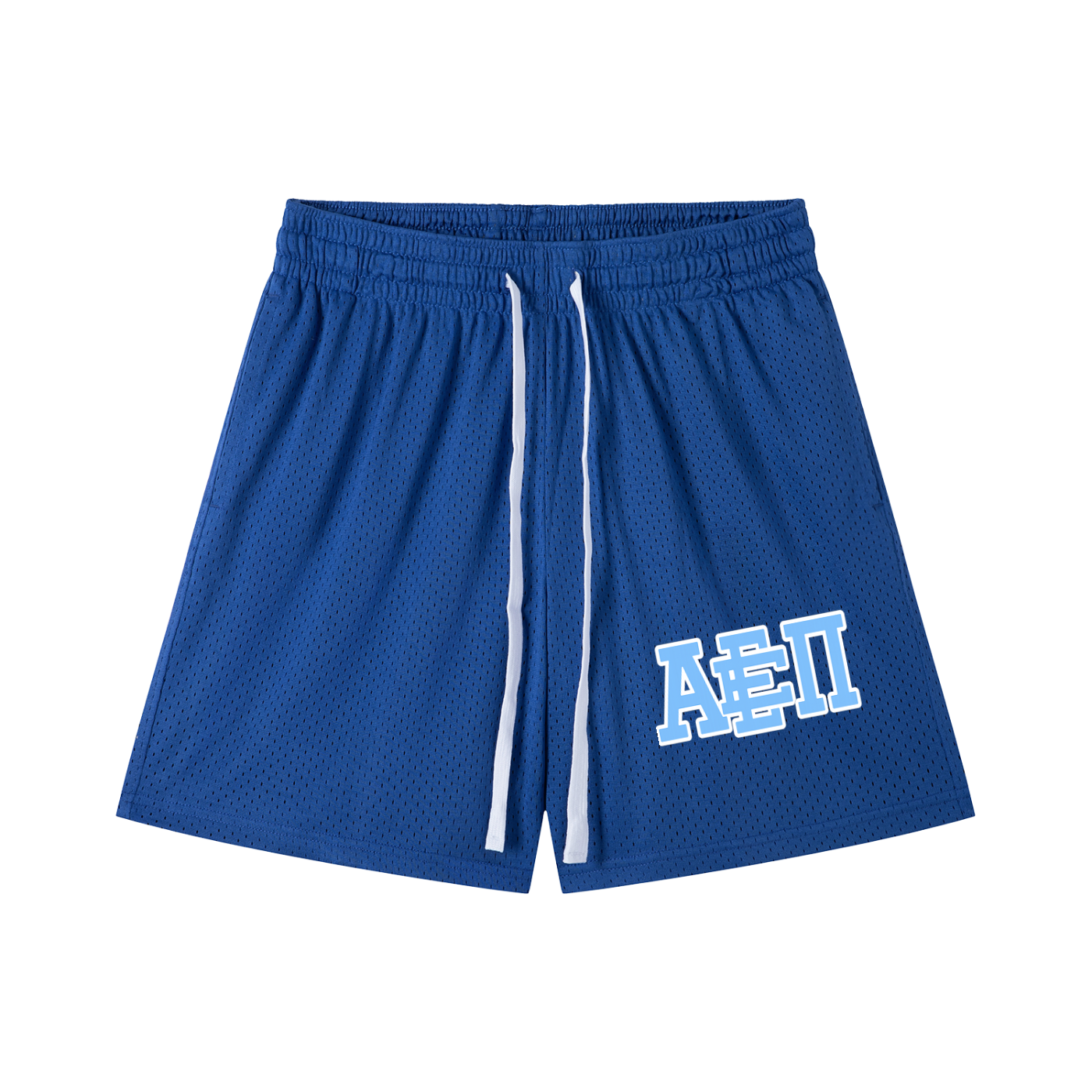 SKY BLUE LOGO MESH SHORTS
