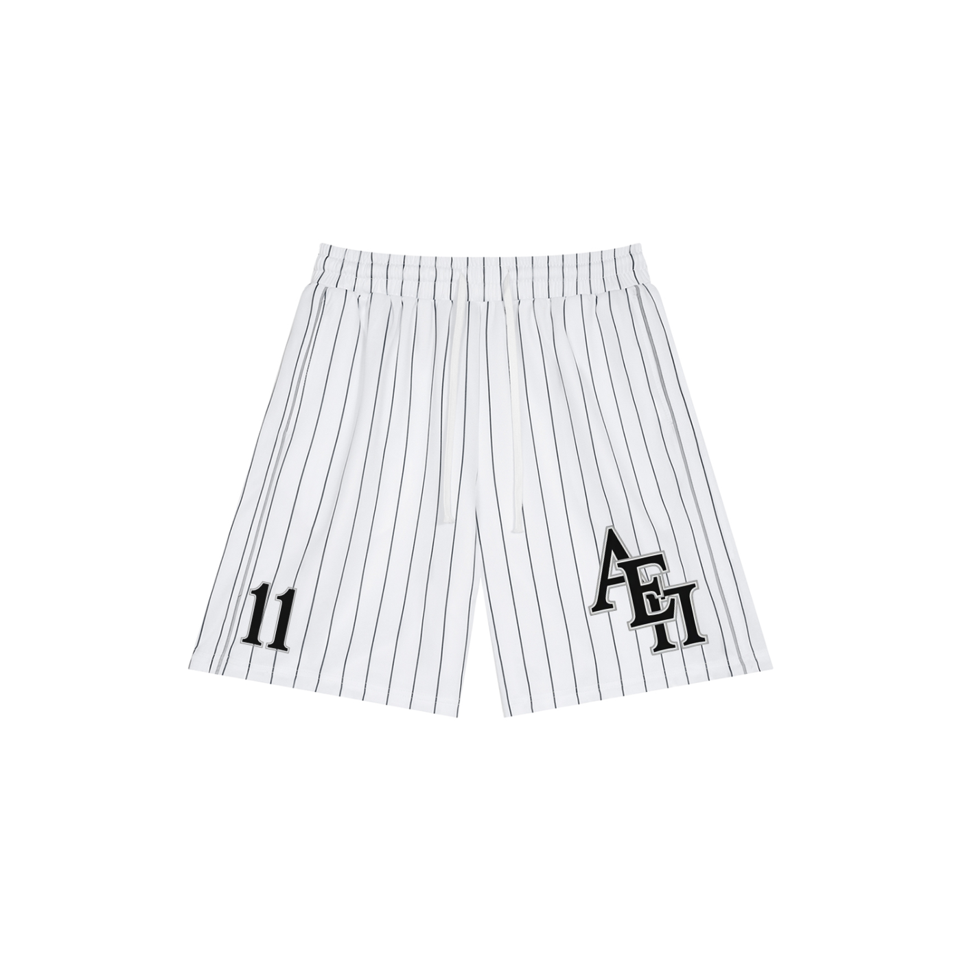 PINSTRIPE ATHLETIC SHORTS
