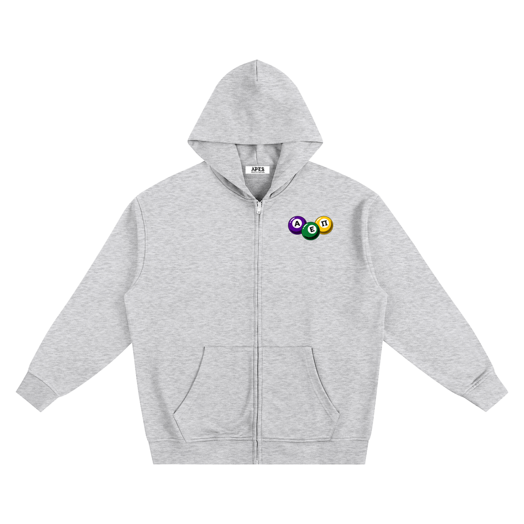 POOL BALL ZIP-UP HOODIE