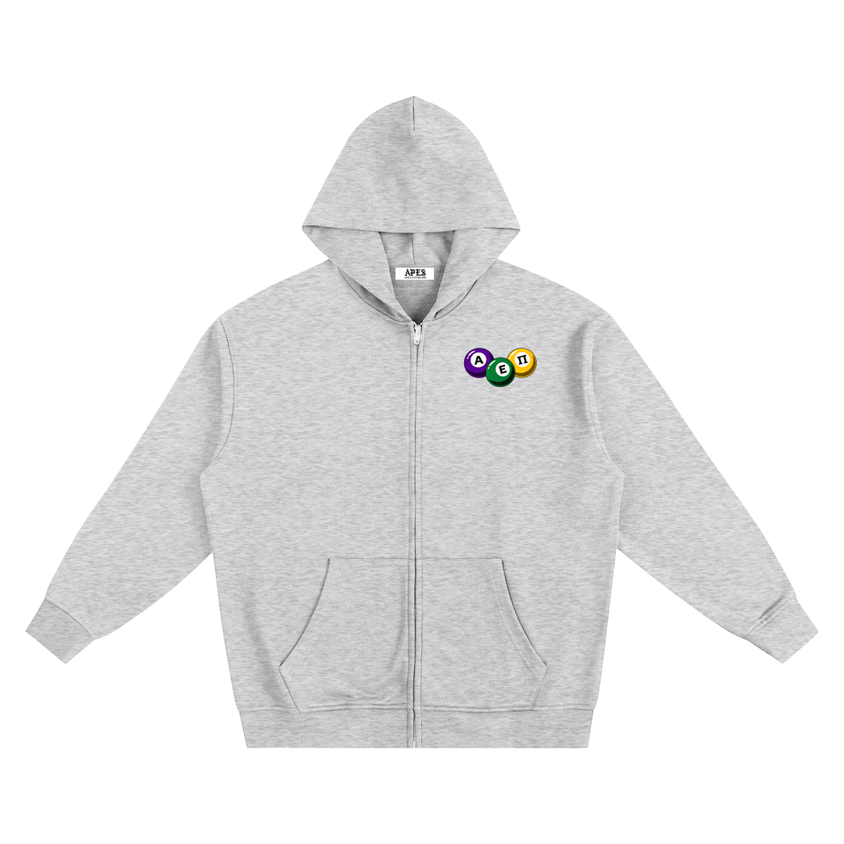 POOL BALL ZIP-UP HOODIE