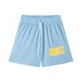 YELLOW LOGO MESH SHORTS