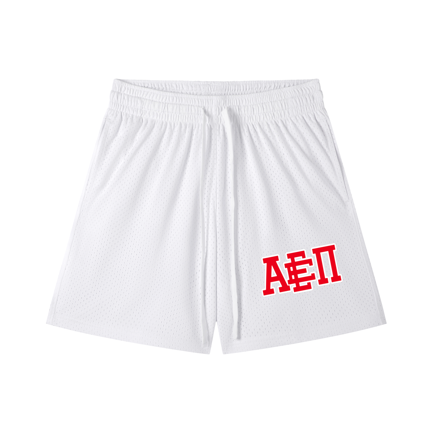 RED LOGO MESH SHORTS