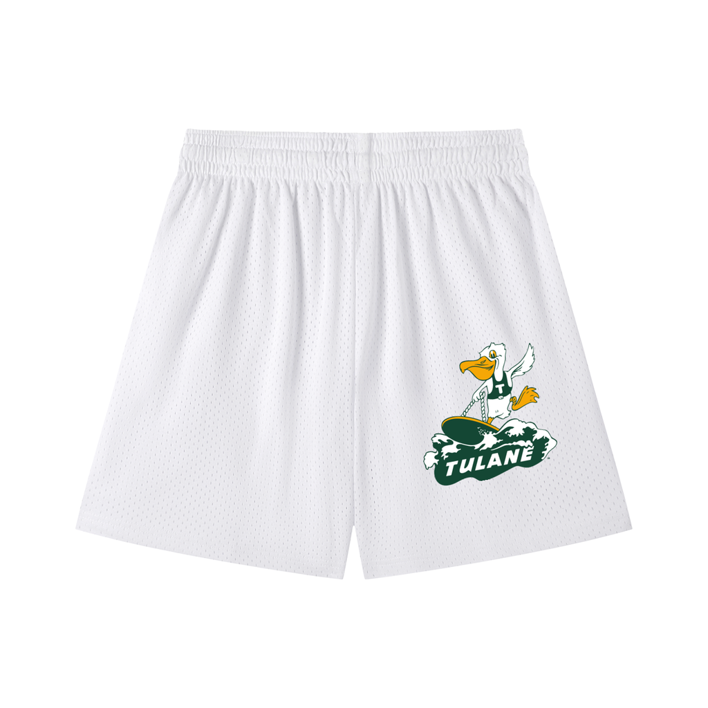 GREEN WAVE MESH SHORTS
