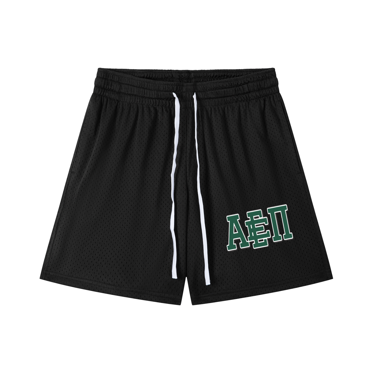 GREEN WAVE MESH SHORTS